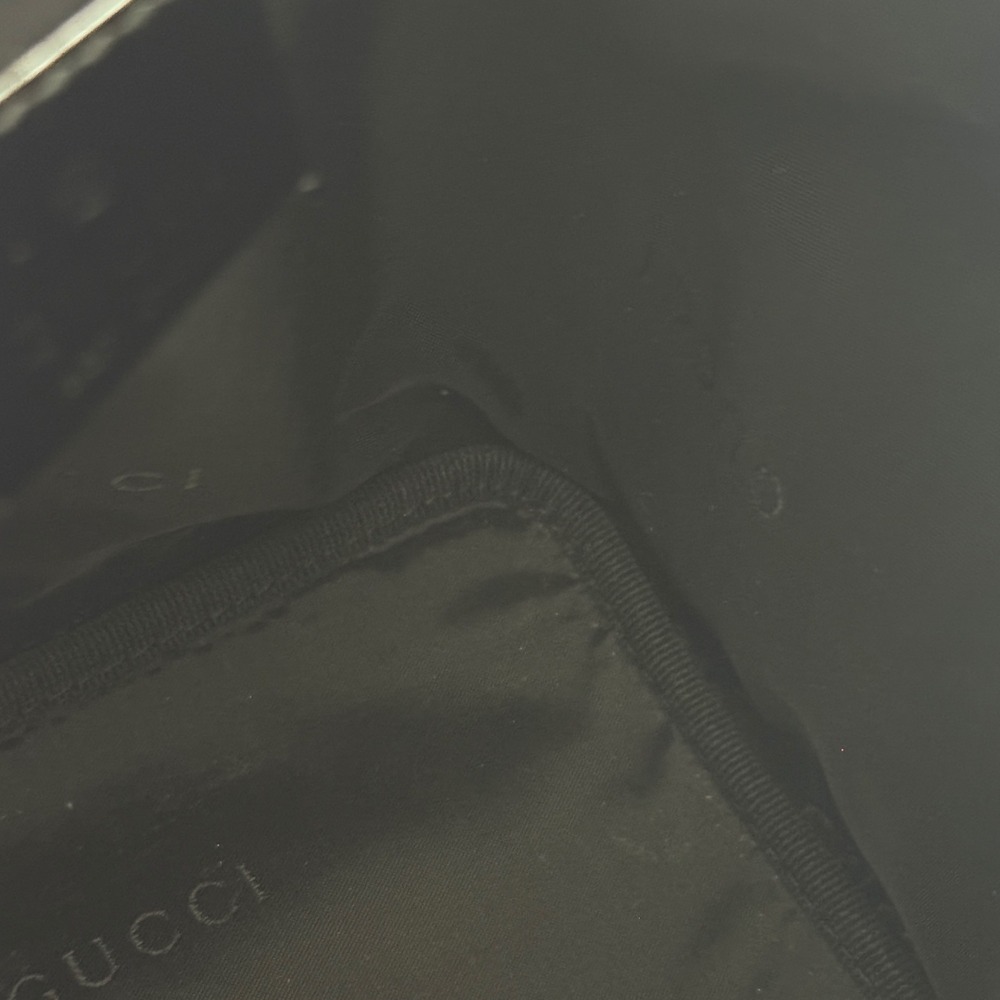 Vintage Gucci Black Canvas Drawstring Pouch Bag - Serial 039-0973 Tom Ford Era - Picture 9 of 11